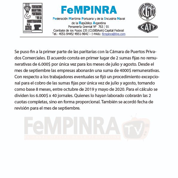 ACUERDO FeMPINRA – CPPC