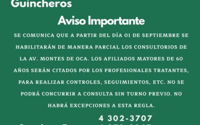 Información al Afiliado -Obra Social Guincheros