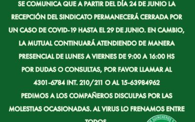 Comunicado para el afiliado