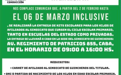 Comunicado Kits Escolares